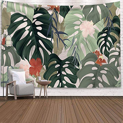 N / A Verde Tropical Colgante de Pared Cactus Tapiz suculentas 3D Flor Arte Alfombra Flamingo Tapiz Manta Yoga Mat Tapiz Tela de Fondo A4 130x150cm