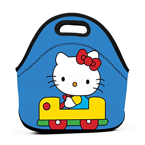 N/A Hello Kitty Online - Bolsa pequeña para el Almuerzo, Bolsa de Picnic con Cremallera para Viajes al Aire Libre