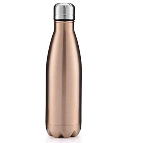 na Tazas de Aislamiento para Hombres y Mujeres, Tazas de Bebida Deportiva de Gran Capacidad, Estudiantes Botella de Coca Cola de Acero Inoxidable 304, Taza de Acero Inoxidable, Color café