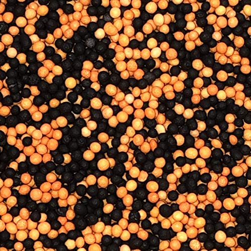 Naranja y Negro Sprinkles (Halloween Mix) cientos y miles, comestible decoraciones para tartas, Rosa, 100 g