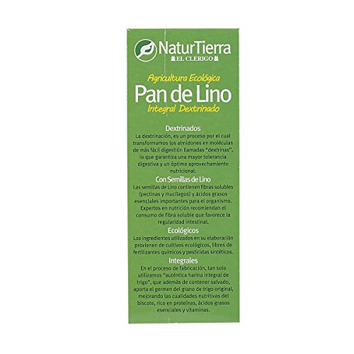 NATUR TIERRA pan de lino caja 270 gr