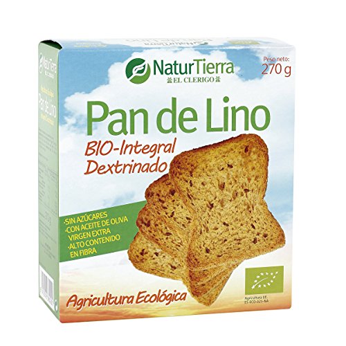 NATUR TIERRA pan de lino caja 270 gr