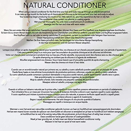 Natural ACONDICIONADOR ACLARANTE | RIZOS - VINAGRE DE SIDRA DE MANZANA, ALMENDRA, JOJOBA, LIMÒN & NEROLI - 250 ml - por POO FREE Sin sulfatos, sin parabenos, sin siliconas. Sin Suave, Concentrado.