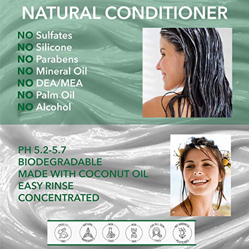 Natural ACONDICIONADOR ACLARANTE | RIZOS - VINAGRE DE SIDRA DE MANZANA, ALMENDRA, JOJOBA, LIMÒN & NEROLI - 250 ml - por POO FREE Sin sulfatos, sin parabenos, sin siliconas. Sin Suave, Concentrado.