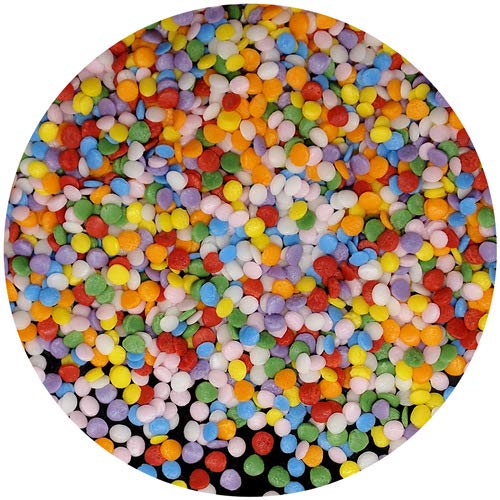 Natural color Rainbow confeti lunares decoraciones para tartas Cupcake Toppers