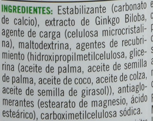 Nature's Bounty Ginkgo Biloba 60 mg Suplemento - 60 Tabletas