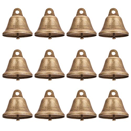 NBEADS 30 PCS 38mm / 1.5 Inch Bronce Antiguo Jingle Bells Vintage para Decoraciones del Hogar, Manualidades Decoraciones Colgantes, Fabricación de Campanas Eólica