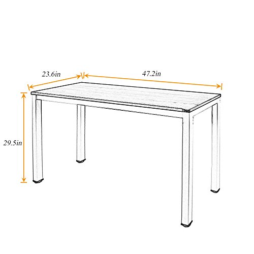 Need Escritorios Mesa de Ordenador Escritorio de Oficina 120x60cm Mesa de Estudio Puesto de Trabajo Mesa de Despacho, AC3CW-120