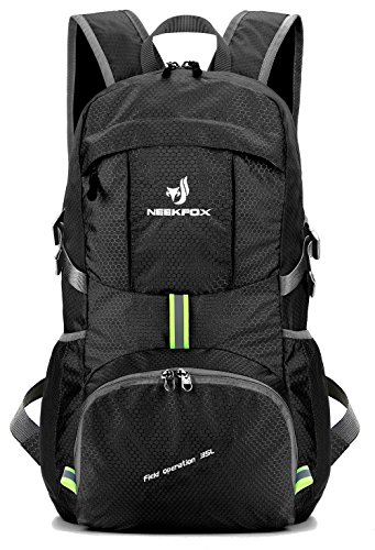 NEEKFOX Mochila Ligera y compacta para Viaje, Excursionismo o Uso Diario, Mochila para Acampar Plegable de 35 L, Mochila Deportiva Ultraligera para Exteriores