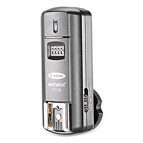 Neewer FC-16 Multicanal 2.4GHz 3-IN-1,  Receptor de Flash Inalámbrico para Cámaras DSLR Canon y Nikon