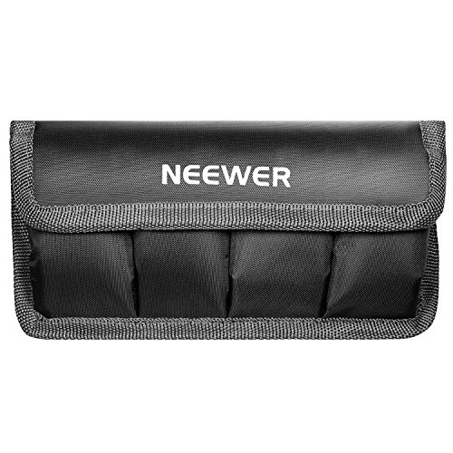 Neewer Funda Bolsa de Almacenamiento para Pilas baterías de réflex Digitales/AA/LP-E6/E8/E10/E12/EN-EL14/EN-EL15/FW50/F550 etc. Adapta a Pilas de Nikon D800/Canon 5dmkiii/Sony A77 A77 V