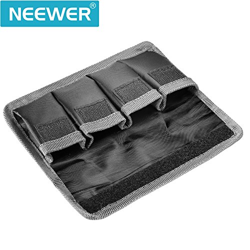 Neewer Funda Bolsa de Almacenamiento para Pilas baterías de réflex Digitales/AA/LP-E6/E8/E10/E12/EN-EL14/EN-EL15/FW50/F550 etc. Adapta a Pilas de Nikon D800/Canon 5dmkiii/Sony A77 A77 V