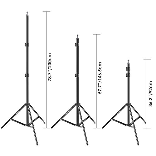 Neewer Kit Iluminación Softbox con LED Regulable Bicolor: Softbox Estudio 50x68cm Cabezal Luz LED Regulable 45W con 2 Temperaturas Color y Soporte Luz para Estudio Fotográfico Retratos