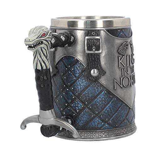 Nemesis Now B4158M8 King in The North Tankard Game of Thrones - Taza (14 cm), color azul