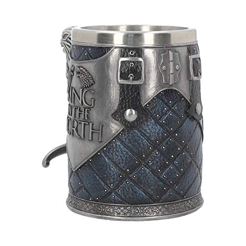 Nemesis Now B4158M8 King in The North Tankard Game of Thrones - Taza (14 cm), color azul