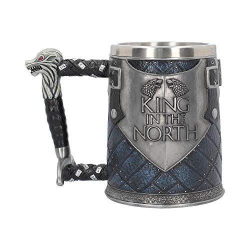 Nemesis Now B4158M8 King in The North Tankard Game of Thrones - Taza (14 cm), color azul