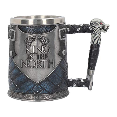 Nemesis Now B4158M8 King in The North Tankard Game of Thrones - Taza (14 cm), color azul