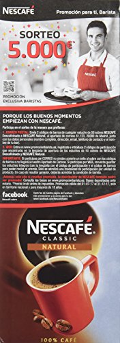 NESCAFÉ Café soluble Natural - 2 Estuches De 50 Sobres de Café - 200g