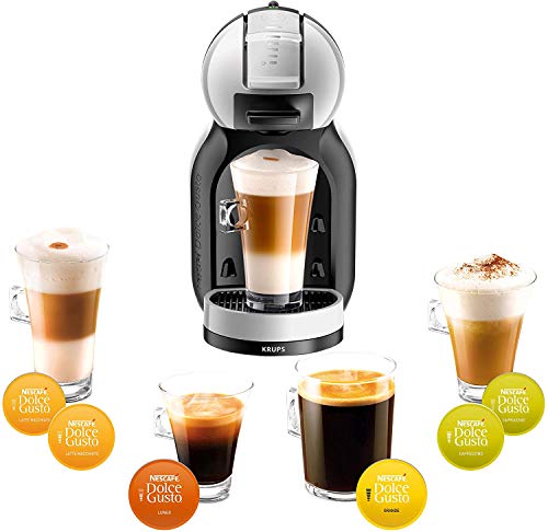 NESCAFE Dolce Gusto por KRUPS Gusto Mini Me Máquina de Cápsula de Café Selecta, Gris/Negro - KP123B40