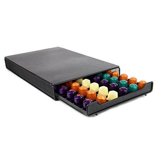 Nespresso 60 Pod Holder | Drawer Capsule Storage & Coffee Machine Stand | M&W