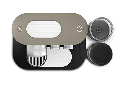 Nespresso De'Longhi Expert Milk EN355.GAE - Cafetera monodosis de cápsulas Nespresso + aeroccino, controlable con smartphone via bluetooth, recetas ajustables, 19 bares, apagado automático, antracita