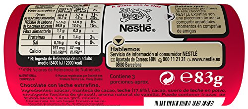 Nestlé Extrafino Chocolate con leche extrafino - 83 gr