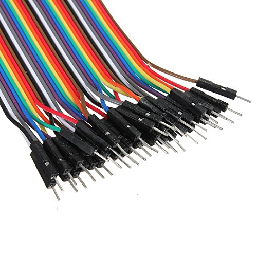 Neuftech 40pcs 20cm 2,54 mm Jumper Dupont Cable de Puente Macho a Hembra para Arduino