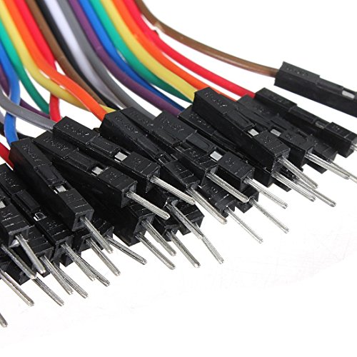 Neuftech 40pcs 20cm 2,54 mm Jumper Dupont Cable de Puente Macho a Hembra para Arduino