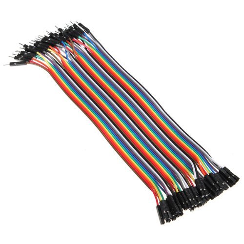 Neuftech 40pcs 20cm 2,54 mm Jumper Dupont Cable de Puente Macho a Hembra para Arduino