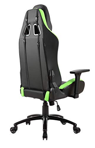 Newskill Takamikura - Silla gaming profesional (inclinación y altura regulable, reposabrazos ajustables, reclinable 180º), Color Verde