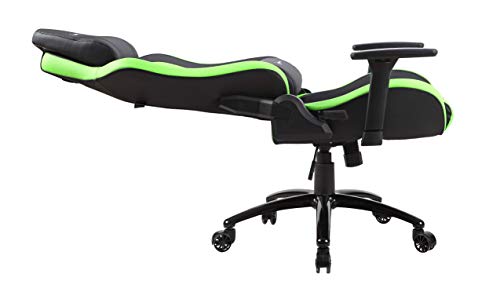 Newskill Takamikura - Silla gaming profesional (inclinación y altura regulable, reposabrazos ajustables, reclinable 180º), Color Verde