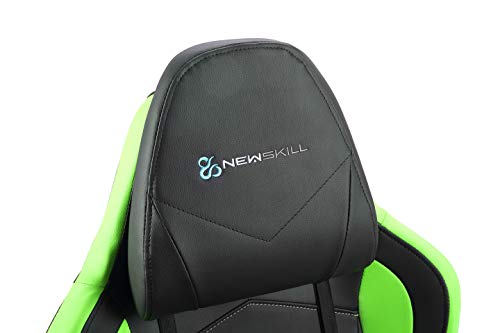 Newskill Takamikura - Silla gaming profesional (inclinación y altura regulable, reposabrazos ajustables, reclinable 180º), Color Verde