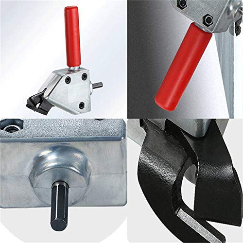 Nibble Metal Cutting Sheet, 4EVERHOPE Nibbler Sierra Herramienta de corte Tijeras de taladro eléctrico Sierra de tijeras para herramientas de corte