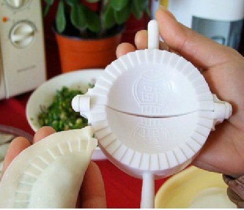 NiceButy Utensilio para masa,molde para masa para hacer empanadillas-herramienta de cocina (blanco)