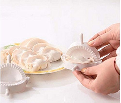 NiceButy Utensilio para masa,molde para masa para hacer empanadillas-herramienta de cocina (blanco)