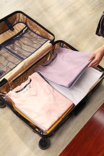 Nifogo Organizador de Armario el hogar Estantería Plegable Estante de Almacenamiento Organizador Plegable Apilamiento Camisas Camiseta Folder (20 Pack)