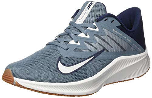 Nike Quest 3, Running Shoe Mens, Ozone Blue/Photon Dust-Obsidian, 43 EU