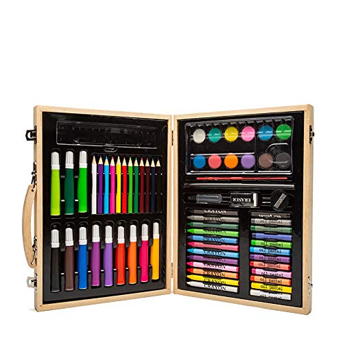 Niños para Dibujar Juego de Pintura Color del Dibujo del Agua Pluma Pintura Arte for Niños de Escritorio del Regalo del Kit 68 Pcs Colores Vivos y Brillantes