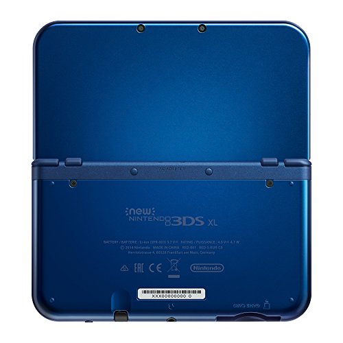 Nintendo New 3DS XL - videoconsolas portátiles (640 x 480 Pixeles, New Nintendo 3DS XL, Azul, Metálico, LCD, Analogue / Digital, 800 x 240 Pixeles)