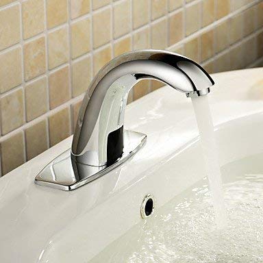 NMDCDH Grifo de Lavabo Sensor automático Grifo del Lavabo del baño con Placa embutida (fría) Grifo del baño Grifo Mezclador del Lavabo