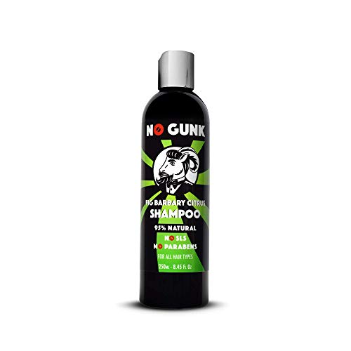 NO GUNK - Champú natural para hombres y todo tipo de cabello, sin sulfatos, SLS ni parabenos, champú de nopal (cítricos, 250 ml)