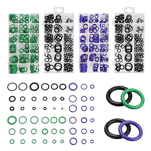 NO-LOGO XFC-PAI, 495Pcs / Pack de 36 Tamaños Kit púrpura/Verde + Negro Métricas O Sellos de Anillos de estanqueidad de Goma del Anillo o Juntas Resistencia al Aceite Surtido (Color : Verde)