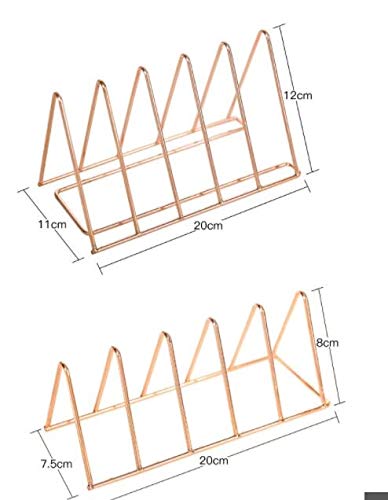 Nordic Libro telescópica Triangular Soporte de Libro por la documentación estantería de Hierro Mesa Escritorio Creativa for organizar Las 2pcs de Rack de Almacenamiento (Regalo de la Pluma Barril)