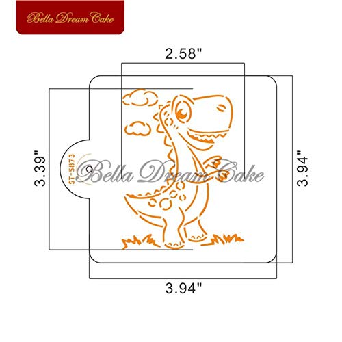 Nuevo Patrón De Dinosaurio De Dibujos Animados Plantilla De Galletas Plantilla De Plantillas De Café De Animales Molde De Pastel De Galletas Herramienta De Decoración De Pasteles Utensilios Para Hor