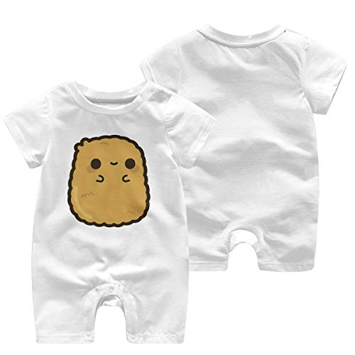 Nugget de Pollo Lindo Mono de Manga Corta para niñas, niños, bebé, algodón, recién Nacido, Mono, Pijama, niño