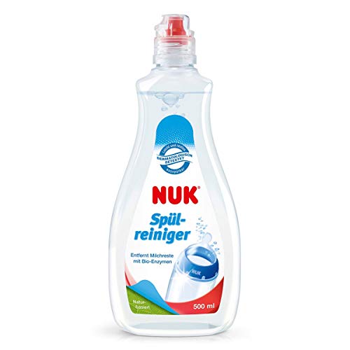 Nuk - Detergente líquido especialmente para biberones/tetinas 500 ml – líquido lavavajillas, especialmente diseñado para bebé accesorios. ligera, no para colorear. volumen: 500 ml