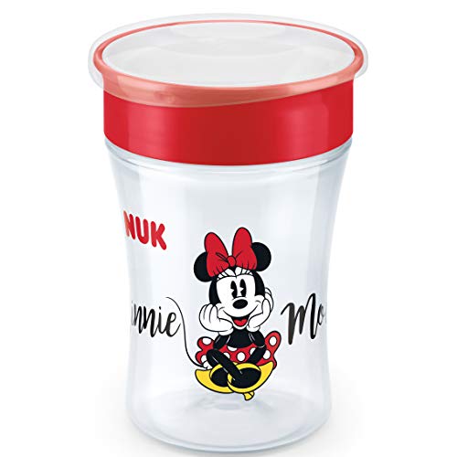 NUK Magic Cup 360 - Taza de aprendizaje, borde a prueba de fugas, 360 °, sin BPA, a partir de 8 meses, 230 ml, oso Disney Mickey Mouse