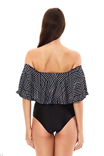 NUUR Traje de baño de Mujer de Una Pieza Elegante Push up Bikini Mujer Bañador de Playa