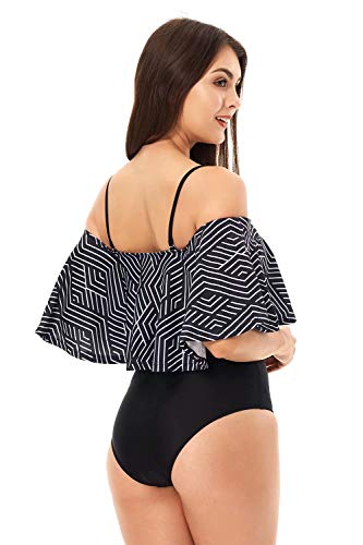 NUUR Traje de baño de Mujer de Una Pieza Elegante Push up Bikini Mujer Bañador de Playa