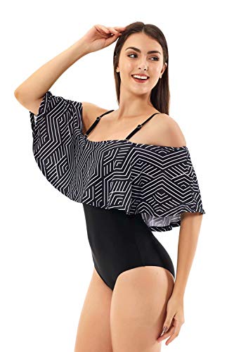 NUUR Traje de baño de Mujer de Una Pieza Elegante Push up Bikini Mujer Bañador de Playa